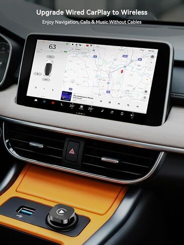 Wireless CarPlay & Android Auto Adapter, 2-in-1 Wireless CarPlay Adapter for Factory Wired CarPlay and Android Auto Cars, 5GHz WiFi, Bluetooth 5.0, Auto Connect, Plug and Play, OEM Control in Saudi Arabia