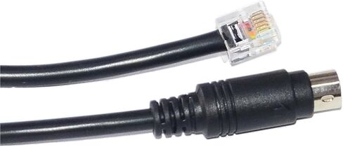كابل موصل 2M MINI DIN 6PIN إلى RJ12 6P6C لدواسات FANA/المحولات إلى FANA Wheels KABLE PS/2 إلى RJ12 6PIN كابل (2 متر) in Saudi Arabia