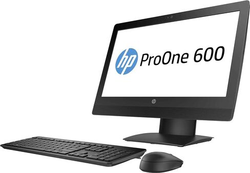 كمبيوتر مكتبي HP ProOne 600 G3 الكل في واحد، شاشة FHD 21.5 بوصة، Intel Core 7th Gen 3.4 جيجا هرتز، 256 جيجا SSD، 8 جيجا رام، لوحة مفاتيح وماوس، واي فاي، Windows 11 Pro (متجدد) in Saudi Arabia