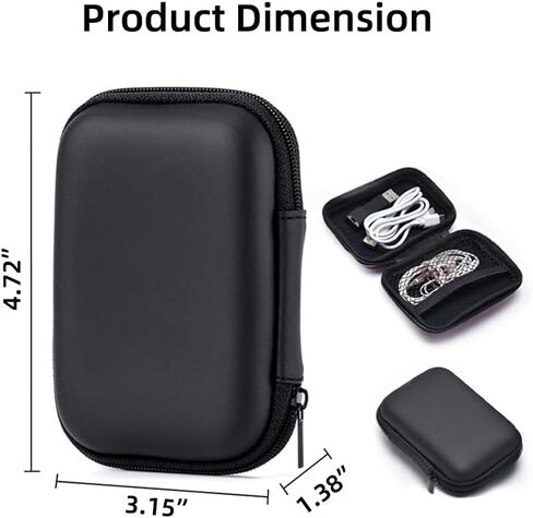 Hard Storage Suitcase, Suitable for Electronic Accessory Handbags, Portable Storage Bags, can Store Power Cords, Chargers, Headphones in Saudi Arabia