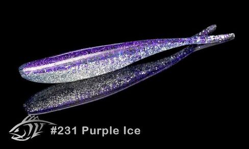 Lunker City Fishing 4.5" Freaky Fish Split Tail Soft Plastic Minnow Bass Lure Stick Bait Shad Jerkbait, 8 Per Bag, Made in The USA in Kuwait