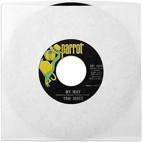 Bags Unlimited 7 Inch 45 RPM Paper Record Sleeve (100 Count), White, Acid-free, Classic in Kuwait