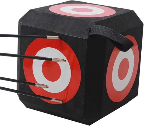 Srliya 6-Sided EVA Archery Target Cube Durable Self Healing Foam Block for Recurve Bow, and Practice, Portable Archery Target with Carry Handle in Saudi Arabia