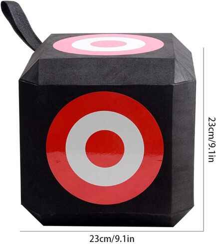 Srliya 6-Sided EVA Archery Target Cube Durable Self Healing Foam Block for Recurve Bow, and Practice, Portable Archery Target with Carry Handle in Saudi Arabia