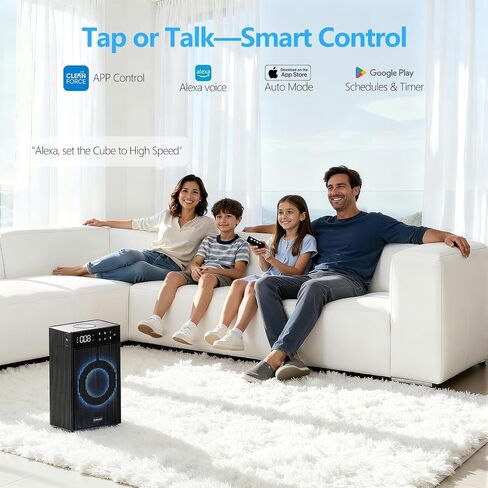 CleanForce MEGA1000 Extra large Air Purifier for home large room, covers 3000 sqft, H13 True HEPA Filter, Filters 99.97% dust, smoke, odor, pollen, VOCs, Commercial Air Cleaner for office, classroom in Saudi Arabia