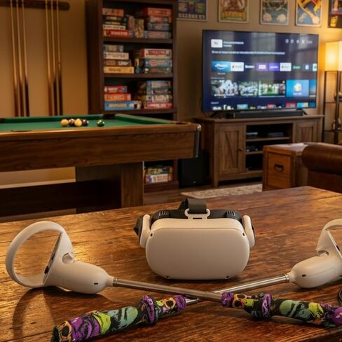 أذرع طويلة ذات علامة غوريلا تلسكوبية لملحقات وحدات التحكم Meta Quest 3S / 3، مقبض تمديد VR لشركة Animal - أقصى وصول، قفل سريع آمن، ملحقات مريحة (Quest 3/3S) in Kuwait
