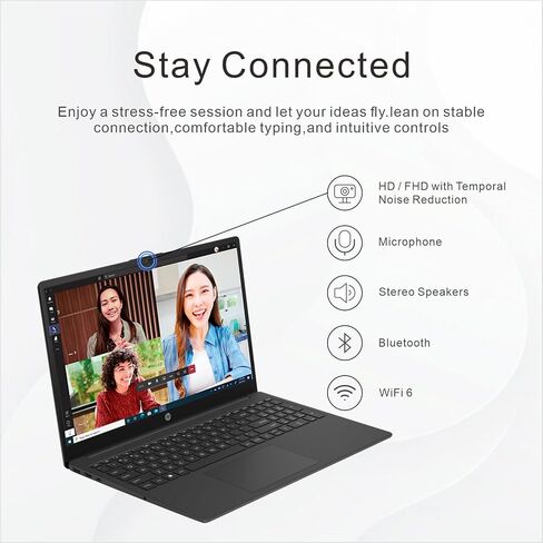 HP 255 G10 Business Laptop | 15.6" FHD Display | AMD Ryzen 5 7530U (Beat i7-1165G7) | 16GB RAM | 512GB SSD | Numeric Keypad | Wi-Fi 6 | Bluetooth 5.2 | Windows 11 Pro | School, Business & Productivity in Saudi Arabia