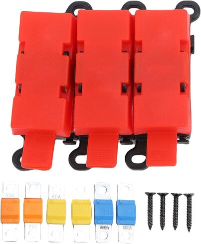 Keenso 3 Way MIDI AMI Fuse Holder, 400A BDFS Fuse Block for Cars Boats Campervans Motors Solar Systems, Speakers in Saudi Arabia