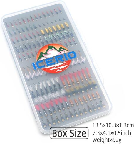 Fly Fishing Flies Assortment, 147pcs/133pcs/126pcs Fly Fishing Lures, Dry/Wet/Nymph/Streamer Flies, Trout/Panfish/Bass Fishing in Saudi Arabia