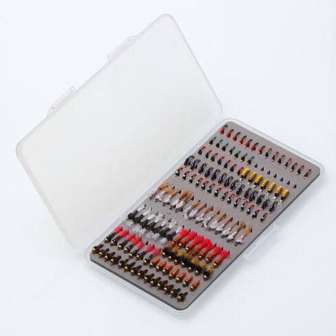 Fly Fishing Flies Assortment, 147pcs/133pcs/126pcs Fly Fishing Lures, Dry/Wet/Nymph/Streamer Flies, Trout/Panfish/Bass Fishing in Saudi Arabia