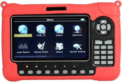 DVB-S2/T2/C COMBO HD جهاز قياس القمر الصناعي H.265 HEVC MPEG-4 QPSK 8PSK 16APSK 4.3 بوصة شاشة TFT LCD in Kuwait