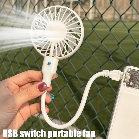Mini Portable USB Fan White With Switch For Mobile Power Supply PC Computer Plug Silent Cooling Small Fan in Saudi Arabia