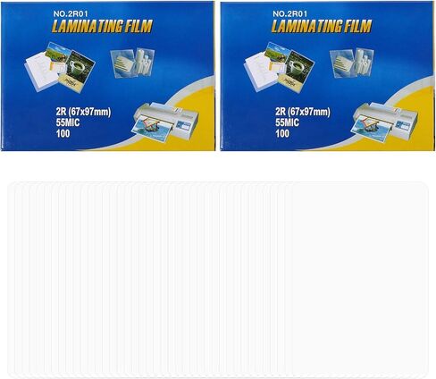 200Pcs Thermal Laminating Sheets Transparent Laminating Pouches for Photos and Documents for School and Office Use Lamination Paper in Saudi Arabia