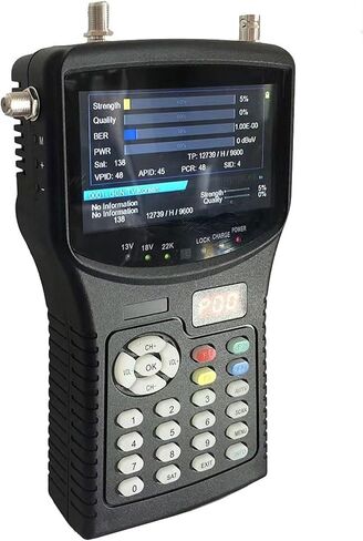 جهاز قياس البحث عن الأقمار الصناعية DVB-T2 DVB-C مع شاشة TFT LCD DC 12V HD 1080P in Kuwait