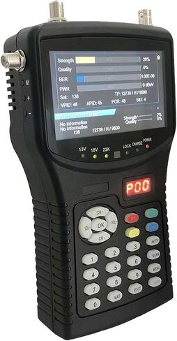 جهاز قياس البحث عن الأقمار الصناعية DVB-T2 DVB-C مع شاشة TFT LCD DC 12V HD 1080P in Kuwait