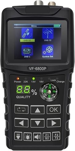 Digital Satellite Finder Combo Support DVB T2/S2/C Sat Finder Satellite TV Receiver DVB-T2 Tuner Signal in Saudi Arabia