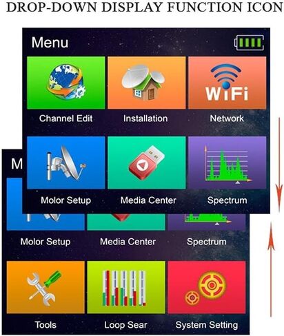 Satellite Finder Meter DVB-S/DVB-S2 MPEG2/MPEG4 TV Receiver Support Play TV Program TV Receiver in Saudi Arabia