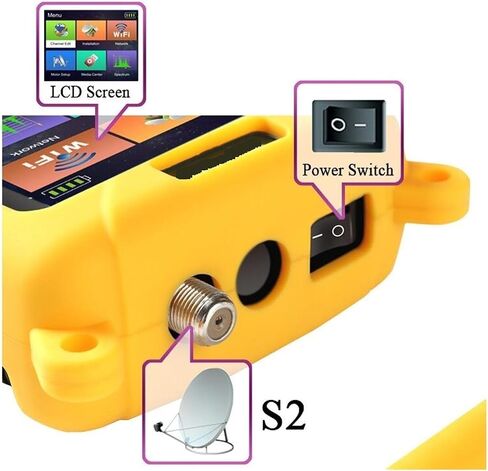 Satellite Finder Meter DVB-S/DVB-S2 MPEG2/MPEG4 TV Receiver Support Play TV Program TV Receiver in Saudi Arabia
