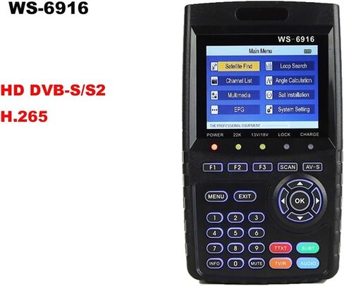 Satellite Finder 3.5 Inch HD Digital Satellite Signal Finder MPEG-4 DVB-S/S2 H.264/h.265 Satfinder Meter in Saudi Arabia