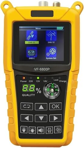 Satellite Finder DVB-T2 DVB-S2 DVB-C MPEG4 Digital Sat Finder Meter 2.4 Inch LCD HD For TV Tuner in Saudi Arabia