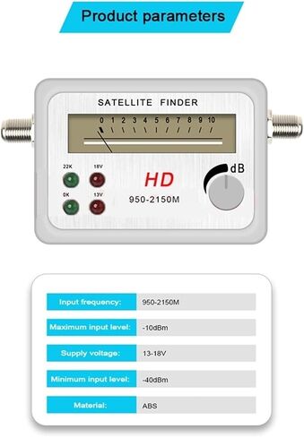 Sat Finder TV HD Satellite Finder Digital Signal Meter Receptor For Dish TV LNB Direc Digital Signal Amplifier Satfinder(Only device) in Saudi Arabia