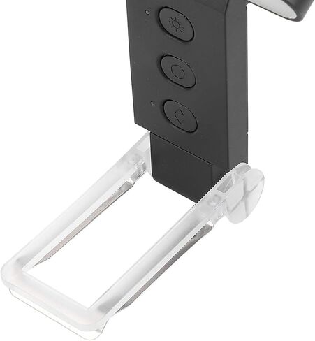 مصباح قراءة LED قابل لإعادة الشحن USB من Dpofirs مع 6 مستويات سطوع، ومؤقت 5 ألوان، ومصباح قراءة بمشبك لافت للنظر لوقت النوم، خفيف الوزن ومحمول (أبيض) in Saudi Arabia