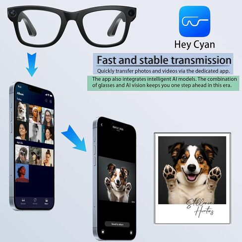 AI Smart Glasses with Camera, 1080P Video Recording, AI Real-Time Translation, Bluetooth Open-ear Audio, Voice Assistant, Hands-Free Calls, Recording & Vlog, Smart Travel Glasses for Women and Men in Saudi Arabia