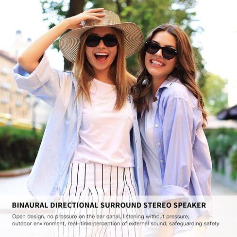 Smart Glasses, Bluetooth Sunglasses, New Upgraded Smart Glasses for Men/Women, Open Ear Speaker, Voice Assistant Compatible, Hands-Free Calls in Saudi Arabia