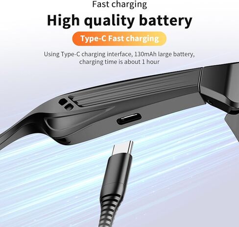 Sports Smart Sunglasses, Bluetooth Cycling Glasses with UV400 Polarized Lenses, Open Ear Music Speakers, Built-in Mic, Voice Assistant,Smart Glasses for Running & Outdoor Activities(Colorful) in Kuwait