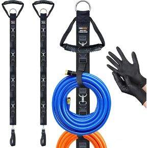 Extension Cord Organizer 2 Pack, Cord Storage Organizer with 5 Slots, Garage Garden Storage Straps, All in One Hanger Straps for Cable, Hose, Rope, Tool Management in Saudi Arabia