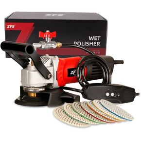 ZFE 800W/110V Variable Speed 4'' Wet Polisher / Grinder & Granite Diamond Polishing Pads Concrete Polisher Stone Polisher for Granite/Marble/Concrete/Stones in Saudi Arabia