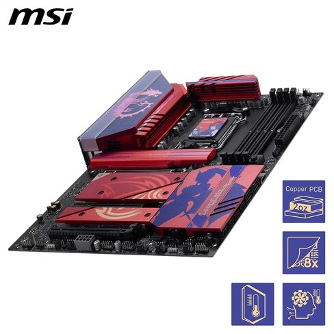اللوحة الأم MSI B850 MLG EDTION، ATX - تدعم معالجات AMD Ryzen 9000/8000 / 7000، AM5-80A SPS VRM، تعزيز ذاكرة DDR5 (8400+MT/s OC)، PCIe 5.0 x16، M.2 Gen5، Wi-Fi 7، 5G LAN in Saudi Arabia
