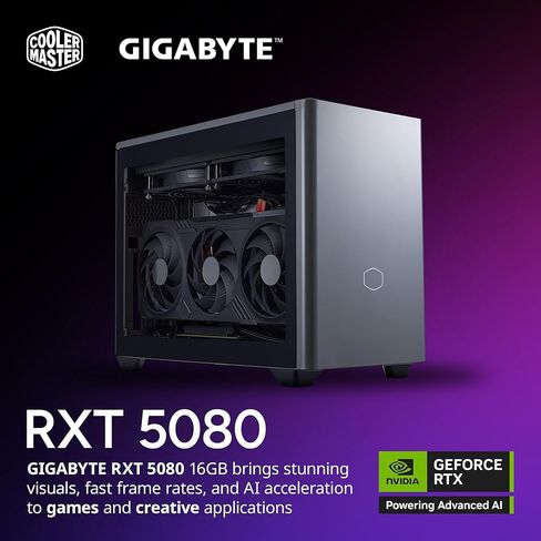 Cooler Master NR2 Pro Mini ITX – AMD RYZEN 7 9800X3D 4.7 GHz (5.2 GHz Turbo) | Gigabyte RX 9070 XT 16GB & B850I AORUS PRO | 32GB DDR5 6000MHz | 2TB Gen4 M.2 | WiFi | Windows 11 | 280mm AIO Gaming PC in Saudi Arabia