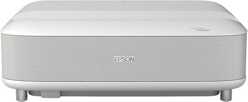 جهاز عرض ليزر Epson Lifestudio Grand Ultra Short Throw Laser، بدقة 4K PRO-UHD، صوت من تقنية Bose وتطبيق Epson Studio، تلفزيون Google المدمج لسهولة البث، بالإضافة إلى تقنية 3LCD ثلاثية الشرائح - أسود in Kuwait