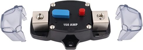 DC 12-48V Automatic Circuit Breaker Reset 50A 60A 80A 100A 150A 200A 250A 300A Car AGU Style Stereo Amplifier 4GA Fuse Holder(80a) in Saudi Arabia