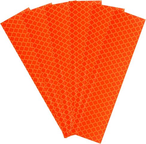 HARFINGTON 6 Rolls Reflective Tape 1.18" x 4.72" High Visibility Reflective Adhesive Stickers Outdoor Waterproof for Trailer Trucks Bike Car Motorcycle Helmet Mailbox, White in Saudi Arabia
