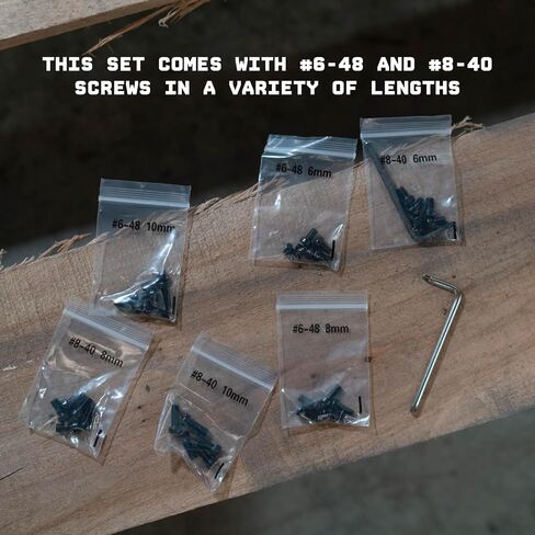 Monstrum Gunsmithing Screw Set | 6 Sets of Screws, 5 in Each Set | #6-48 and #8-40 in 6mm/8mm/10mm Length in Saudi Arabia