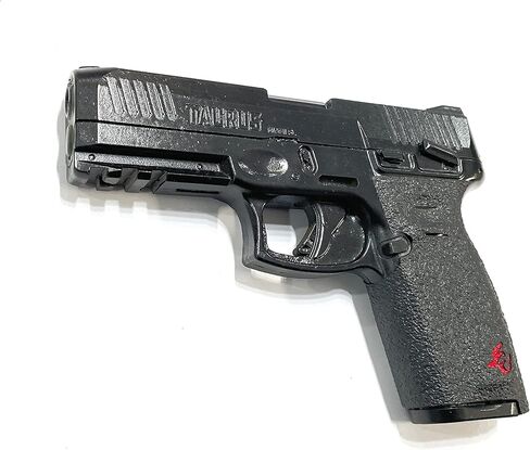 شريط مقبض مسدس متوافق مع Taurus G3C | شريط قبضة مسدس مطاطي أسود مع إدراجات الألوان الأخضر والبرتقالي والوردي والأحمر ملحقات المسدس المملوكة للمحاربين القدامى in Kuwait