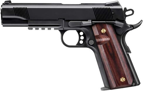 Cool Hand 1911 Full Size Grips, Government/Commander, High Polished Wood, Gold Gun Grips Screws Included, Mag Release, Ambi Safety Cut, 1/4" Thin in Saudi Arabia