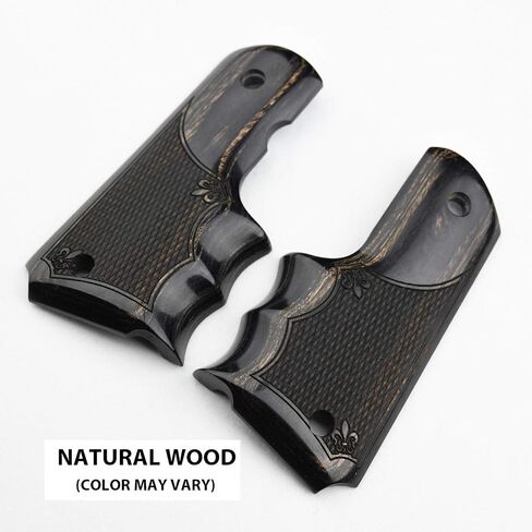Altamont 1911 Grips - Fingergroove - Full Size 1911 Real Wood Gun Grips w. Ambi Safety fits Most Commander, Standard & Government 1911 Models - Made in USA in Saudi Arabia