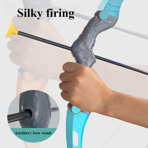 Kids Bow and Arrow Set Age 4-6 | Outdoor Toy with 8 Safety Arrows|Blue Orange Archery Gift for Boys Girls Birthday Party (Orange) in Saudi Arabia