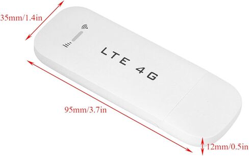 Goshyda 4G LTE USB Modem Stick with WiFi Hotspot, 150Mbps Wireless Network Adapter for Laptop PC, Support 8 Users Share Portable Router (with WiFi) in Kuwait