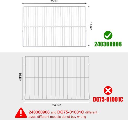 240360908 Refrigerator Wire Shelf for Frigidaire, Kenmore Replaces AP5805565，240360905, 240360901, 3189137, PS9492365 in Saudi Arabia