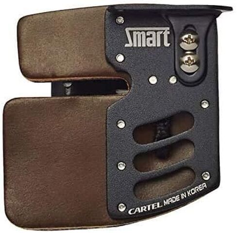 Cartel Smart Anodized Aluminum Plate/Cordovan Leather Finger Tab (Right Hand) in Saudi Arabia