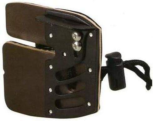 Cartel Smart Anodized Aluminum Plate/Cordovan Leather Finger Tab (Right Hand) in Saudi Arabia