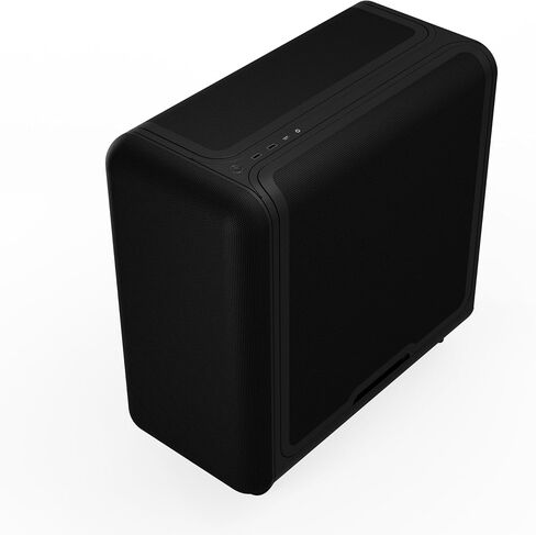 Hyte X50 Air - حافظة كمبيوتر ألعاب ATX Mid-Tower الحديثة الأداء - هيكل محسّن لتدفق الهواء العالي - لوحة شبكية صغيرة - زجاج صوتي مقسى - أسود داكن in Kuwait