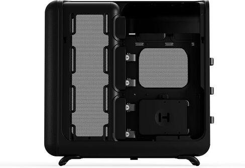 Hyte X50 Air - حافظة كمبيوتر ألعاب ATX Mid-Tower الحديثة الأداء - هيكل محسّن لتدفق الهواء العالي - لوحة شبكية صغيرة - زجاج صوتي مقسى - أسود داكن in Kuwait