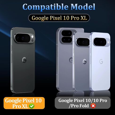 3 قطع من واقي عدسة الكاميرا لهاتف Google Pixel 10 Pro XL، زجاج مقسى، صلابة 9H، مضاد للخدش، صديق للحافظة [لا يؤثر على اللقطات الليلية] in Kuwait