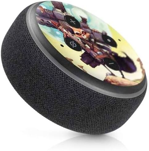 Skinit Decal Audio Skin Compatible with Amazon Echo Dot 3 - Officially Licensed Marvel Rocket Raccoon Armored Arsenal Design in Saudi Arabia