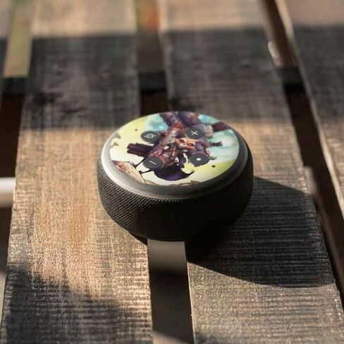 Skinit Decal Audio Skin Compatible with Amazon Echo Dot 3 - Officially Licensed Marvel Rocket Raccoon Armored Arsenal Design in Saudi Arabia